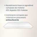Ver imagem 4 de Kit 2 Travesseiros Percal Nasa Baby Antissufocante 30x40cm
