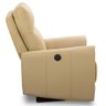 Poltrona Retrátil Reclinável Elétrica para Sala Living Sillon L06 Couro Bege - Lyam Decor - 6