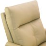 Poltrona Retrátil Reclinável Elétrica para Sala Living Sillon L06 Couro Bege - Lyam Decor - 9