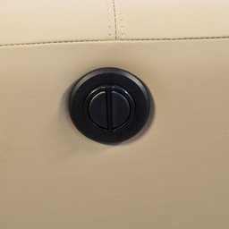 Poltrona Retrátil Reclinável Elétrica para Sala Living Sillon L06 Couro Bege - Lyam Decor - 10