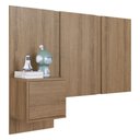Ver imagem 2 de Cabeceira Solteiro com Mesa de Cabeceira 122cm Multimóveis Cr35453 Mel
