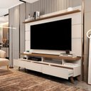 Ver imagem 5 de Rack com Painel para TV até 72 Polegadas MDF 180CMX195CM Pés em Madeira Maciça Vivare