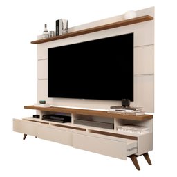 Rack com Painel para TV até 72 Polegadas Pés em Madeira Maciça Vivare - 6