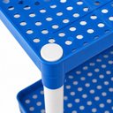 Ver imagem 4 de Prateleira 4 Andares Infantil Estante Multiuso Azul Organizadora Plastica Porta Brinquedos Livros Mu