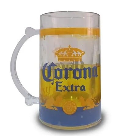 Caneca Corona Extra 450 ml Com Gel Congelante - ACRILICO