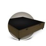 Box Baú Max Ultra Blindado Suede Marrom Casal 138x188x42cm Maxpuma - 2