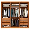 Ver imagem 5 de Guarda-Roupa Casal com 6 Portas e 6 Gavetas 201cm Multimóveis CR35494 Cinamomo