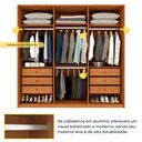 Ver imagem 6 de Guarda-Roupa Casal com 6 Portas e 6 Gavetas 201cm Multimóveis CR35494 Cinamomo