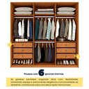 Ver imagem 7 de Guarda-Roupa Casal com 6 Portas e 6 Gavetas 201cm Multimóveis CR35494 Cinamomo