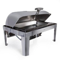 Rechaud Aço Inox Premium Basculante Retangular Com Visor Gourmet Mix - 2