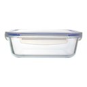 Ver imagem 1 de Pote de Vidro Hermético com Travas e Vedação Azul 630ml - Casambiente