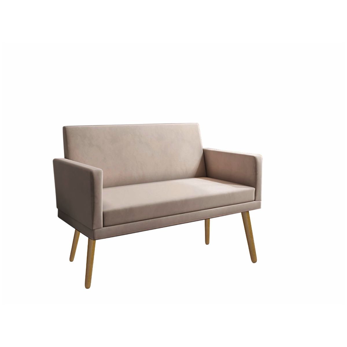 Namoradeira Decortiva Lara Suede Bege - 2