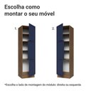 Ver imagem 4 de Paneleiro 60 Cm 3 Portas Vik Madesa Rustic/azul