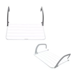 Mini Varal Portatil Janela Sacada Varanda Banheiro Lavanderia Secador de Roupa Multiuso - 5