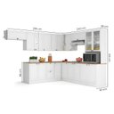 Ver imagem 4 de Cozinha Completa Modulada 10 Peças com Tampo Unna Branca Casuá