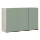 Ver imagem 1 de Armário Para Cozinha 120cm 3 Portas Legno Crema C/Verde
