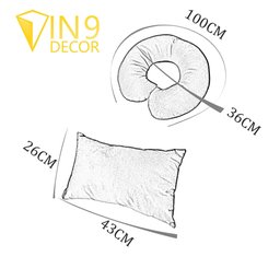 Kit Almofadas 2/5 Veludo Bege - In9 Decor - 3