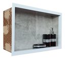 Ver imagem 6 de Nicho Porcelanato Original Banheiro Cinza 60x30cm