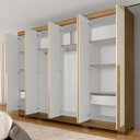 Ver imagem 6 de Guarda Roupa Casal Liz 8 Portas 2 Gavetas Boreal/off Premium - M.a Boreal/off Premium