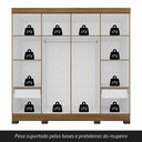 Ver mais imagens de Guarda Roupa Casal Liz 8 Portas 2 Gavetas Boreal/off Premium - M.a Boreal/off Premium
