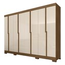 Ver imagem 2 de Guarda Roupa Casal Liz 8 Portas 2 Gavetas Boreal/off Premium - M.a Boreal/off Premium