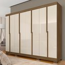 Ver imagem 2 de Guarda Roupa Casal Liz 8 Portas 2 Gavetas Boreal/off Premium - M.a Boreal/off Premium