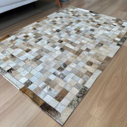 Tapete de Couro Exótico 100x150 Placa 5cm Quadriculado - 2