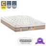 Cama Box Casal + Colchão Casal Silver Star Air com Mola Pocket Castor 71x138x188cm Branco e Bege - 2