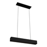 Pendente Linear Retangular Office Preto Sala Quarto 70cm Tubular T8 - 6