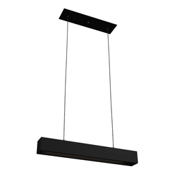 Pendente Linear Retangular Office Preto Sala Quarto 70cm Tubular T8 - 6 Pendente Linear Retangular Office Preto Sala Quarto 70cm Tubular T8 - 6