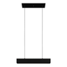 Pendente Linear Retangular Office Preto Sala Quarto 70cm Tubular T8 - 8