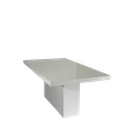 Ver imagem 1 de Mesa de Jantar Mdf Laminado Laca Auto Brilho 180x90cm - Branca (somente Mesa)