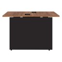 Ver imagem 5 de Plataforma P/ 2 Pessoas Pé Painel 0,90m X 1,20m Nogal Pr F5 Cor:nogal com Preto