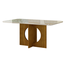 Ver imagem 1 de Mesa Lorena Plus 1,60m Canto Copo com Vidro - Leifer Móveis- Freijó - Tampo Off/vidro Off