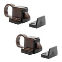 Ver imagem 2 de Fecho Gatilho Para Janela De Madeira Marrom 04 Unid+parafuso