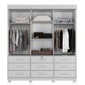 Guarda Roupa Londres 3 Portas 9 Gavetas 4 Prateleiras com Espelho - Benetil - 3