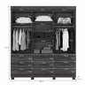 Guarda Roupa Londres 3 Portas 9 Gavetas 4 Prateleiras com Espelho - Benetil - 5