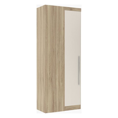 Guarda Roupa Canto Reto Modulado 1 Maleiro 2 Cabideiros 90cm Master Luciane Móveis