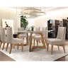 Conjunto Sala De Jantar Mesa Tampo Vidro 6 Cadeiras - 2