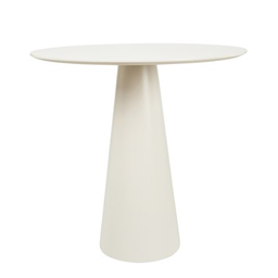 Mesa de Apoio Cone Off White - Tampo 60 cm Altura 60 cm Personal Decor Design - 1 Mesa de Apoio Cone Off White - Tampo 60 cm Altura 60 cm Personal Decor Design - 1