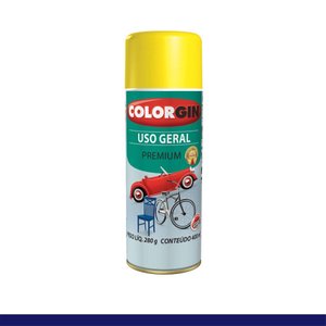 Tinta Spray Uso Geral 55081 Amarelo Brilhante 400ml Colorgin