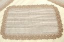Ver imagem 2 de Jogo de Passadeira de Tear com Bico em Crochê - Bege Arte & Tear Jogo de Passadeira Bico Crochê