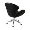 Cadeira Poltrona Swan Office Giratória Couro Sintético Preto - 3