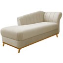 Ver imagem 1 de Diva Recamier Vanessa 185cm Lado Esquerdo Linho Bege - Amarena Móveis