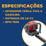 Aparador Cerca Viva À Gasolina Branco Bac600 - 9