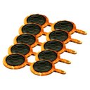 Ver imagem 1 de Kit 10 Chapas Petisco Redonda Copa 2022 com Suporte 20x4cm