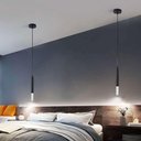 Ver imagem 2 de Pendente Tubo Preto Fosco Acrílico 30cm Led 5w 3200k Bivolt Paris Luz