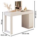 Ver imagem 3 de Escrivaninha Penteadeira Marih 121 cm Branco MBL