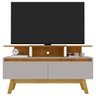 Rack Bancada para Tv 50 Pol 120cm 2 Portas Rubi Naturalle/off - Bechara - 6