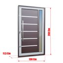 Ver imagem 4 de Porta Pivotante Alumínio Lamb.Miraggio c/Pux.e.Elite Mix Corten 240x130 Brimak